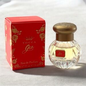 NIB Tocca Gia Eau de Parfum 5ml dabber Red Box Authentic Mini